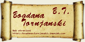 Bogdana Tornjanski vizit kartica
